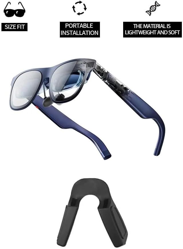 Pieza de reemplazo de silicona negra para almohadillas de nariz de gafas XREAL 1S AR/XR - imagen 3