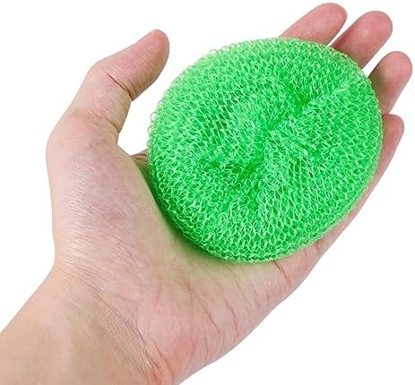 Esponjas de Plástico MIDELONG para Fregar Platos, Estropajos Redondos de Malla, Paquete de 5 en Colores Variados para Limpiar la Cocina - imagen 7
