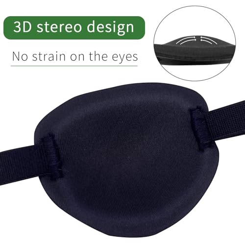 Parche Ocular KOMIDK para Ojo Derecho - Parches para Ambliopía y Ojo Perezoso para Adultos y Niños - imagen 3