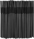 300 Piezas de Popotes de Plástico Flexibles Negros, Popotes Desechables Sin BPA, 10.2 de Largo y 0.23'' de Diámetro - imagen 1