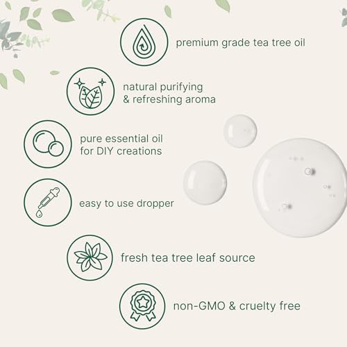 Aceite Esencial de Árbol de Té Puro Micro Ingredients, 8 fl oz | Gotas Líquidas de Grado Premium | Ideal para Aromaterapia, Jabones, Difusores, Velas - imagen 3