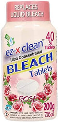 Tabletas de Blanqueador Activadas por Agua EZ-X CLEAN Ultra Concentradas para Ropa y Limpieza Multisuperficie. 40 Tabletas 7.05 OZ Sin Fosfatos, - imagen 1