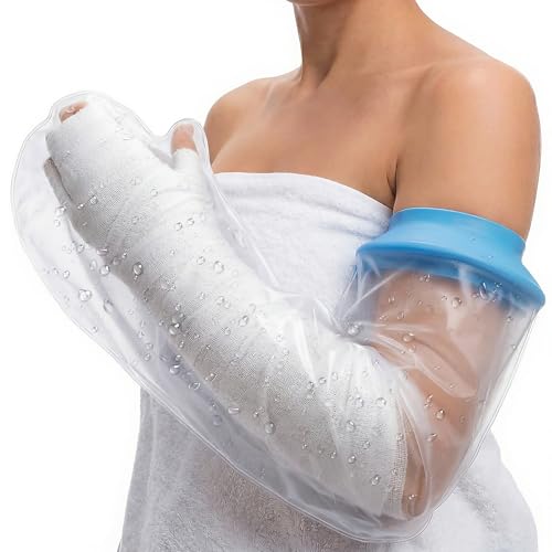Cubiertas Impermeables para Yeso UpGoing sin Anillo para Ducha - Protector de Silicona Reutilizable para Brazo, Mano, Muñeca y Codo, Mantiene Heridas - imagen 1