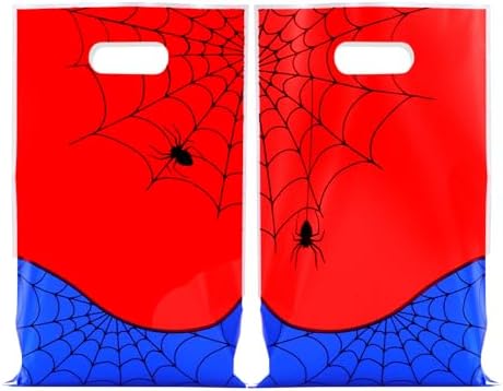 24 Piezas de Bolsas de Regalo Pequeñas, Bolsas de Fiesta con Diseño de Telaraña, Doble Cara, para Fiestas de Cumpleaños y Decoraciones de Araña - imagen 1