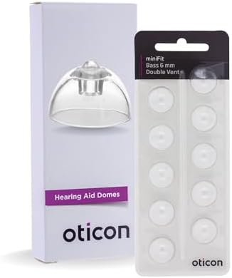 Domos Oticon MiniFit Bass Doble Ventilación 6mm - Paquete de 10 Domos Originales para Audífonos Oticon y Bernafon - imagen 1
