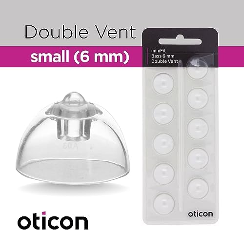 Domos Oticon MiniFit Bass Doble Ventilación 6mm - Paquete de 10 Domos Originales para Audífonos Oticon y Bernafon - imagen 2