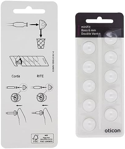 Domos Oticon MiniFit Bass Doble Ventilación 6mm - Paquete de 10 Domos Originales para Audífonos Oticon y Bernafon - imagen 4