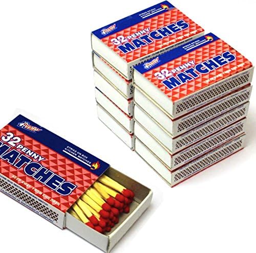 Fósforos de Madera para Cocina de Calidad, 32 Fósforos por Caja, 10 Cajas en Total - imagen 1