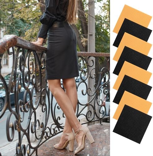 Parche de Reemplazo LIQWEI para Tacones Altos, 8 Piezas, Tapones Negros para Tacones Cuadrados, Parche Antideslizante para Botas y Zapatos - imagen 7