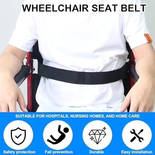 Cinturón de Seguridad para Silla de Ruedas Yasdyri de 60 Ajustable, Arnés Anticaída para Ancianos, Adultos y Niños - imagen 4