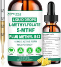 Suplemento Líquido de Metilfolato, L Metilfolato 15mg con Metil B12, B6 y B2, Multivitamínico Activo para Ánimo, Mente, Energía y Salud Nerviosa* - imagen 1