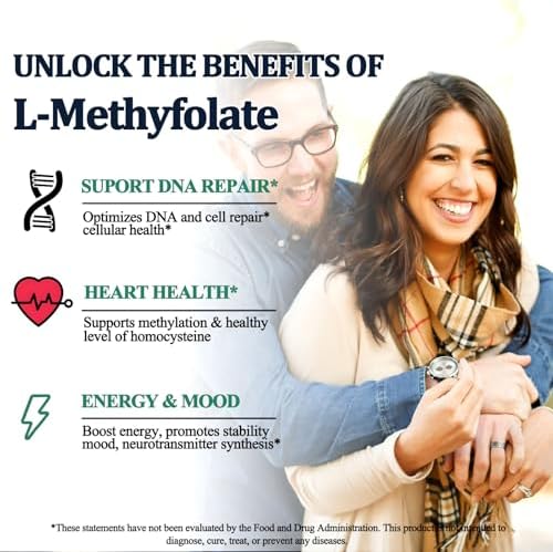 Suplemento Líquido de Metilfolato, L Metilfolato 15mg con Metil B12, B6 y B2, Multivitamínico Activo para Ánimo, Mente, Energía y Salud Nerviosa* - imagen 5