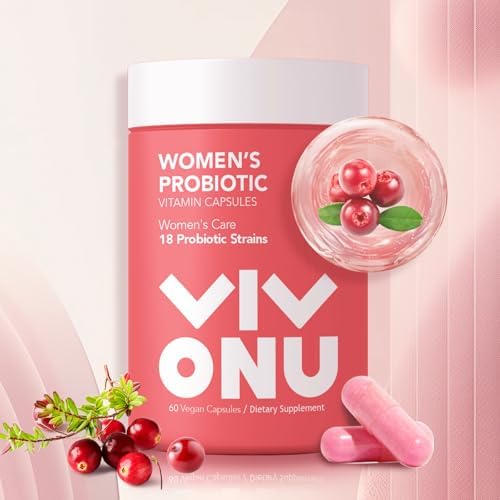 VivoNu Probioticos para Mujeres, Mezcla de Prebióticos y Lactobacilos, 60 Mil millones de CFUs, 18 Cepas, Salud Femenina, Inmunidad y Digestión - imagen 1