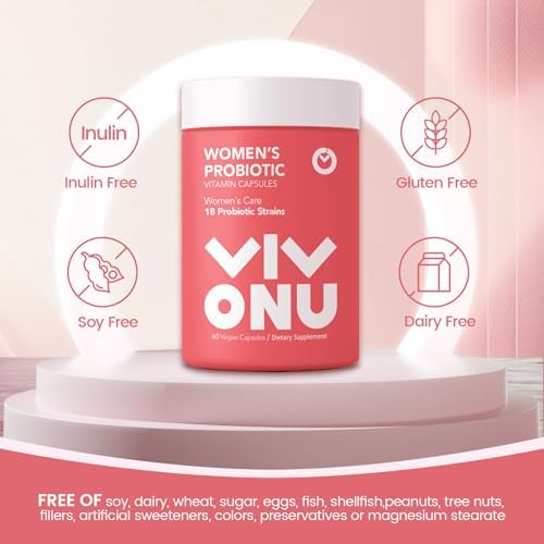 VivoNu Probioticos para Mujeres, Mezcla de Prebióticos y Lactobacilos, 60 Mil millones de CFUs, 18 Cepas, Salud Femenina, Inmunidad y Digestión - imagen 7