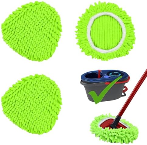 Repuestos para Mopas Compatibles con Ocedar RinseClean 2 Tanques, Paquete de 3, Microfibra Chenille para Limpieza en Seco y Húmedo, Lavables a Máquina - imagen 1