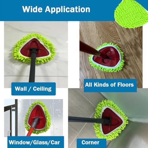 Repuestos para Mopas Compatibles con Ocedar RinseClean 2 Tanques, Paquete de 3, Microfibra Chenille para Limpieza en Seco y Húmedo, Lavables a Máquina - imagen 7
