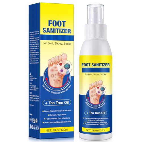 Spray de Aceite de Árbol de Té para Pies, Spray Transparente que Mantiene Pies y Zapatos Frescos (120ml/4.06 oz) - imagen 1