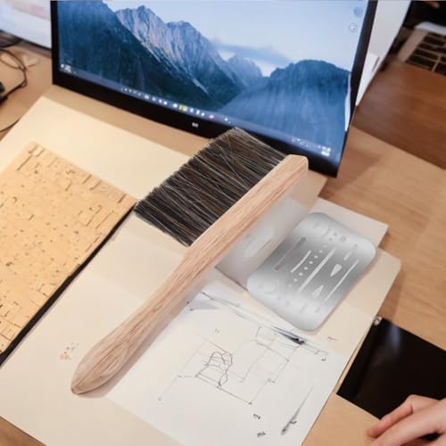 Brochas de Dibujo, Mini Brochas para Polvo, Cerdas Suaves, Herramientas de Limpieza para Arquitectura, Brochas de Caballo para Estudiantes (2 piezas) - imagen 7