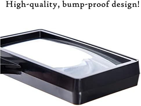 Lupa de Mano Rectangular Grande, 5X de Aumento, 4x2 Pulgadas, Lente de Vidrio Resistente a Rayones, Ideal para Lectura, Hobbies y Observación - imagen 3