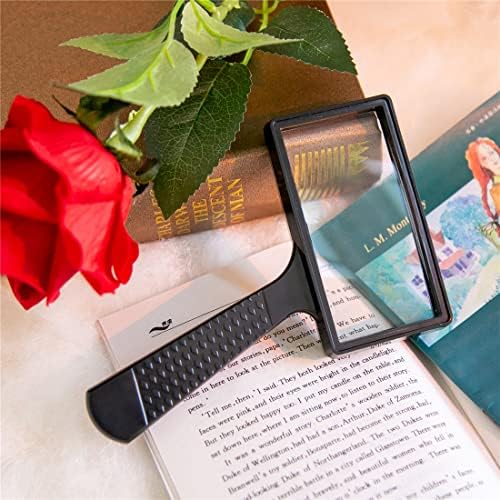 Lupa de Mano Rectangular Grande, 5X de Aumento, 4x2 Pulgadas, Lente de Vidrio Resistente a Rayones, Ideal para Lectura, Hobbies y Observación - imagen 8