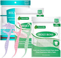 Palillos de Hilo Dental Holy Rose 300 Piezas, Hilo Doble Sabor Menta, Bolsa de 100 Piezas, Set de 3 Colores Ideal para Limpieza Dental - imagen 1