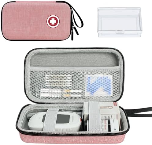 Estuche de Viaje ICIMBI para Suministros Diabéticos, Organizador para Kit de Prueba de Glucosa en Sangre, Monitor, Tiras, Lancetas y Más - imagen 1