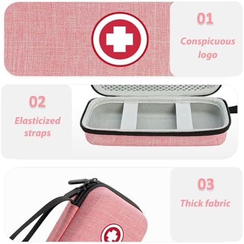Estuche de Viaje ICIMBI para Suministros Diabéticos, Organizador para Kit de Prueba de Glucosa en Sangre, Monitor, Tiras, Lancetas y Más - imagen 5