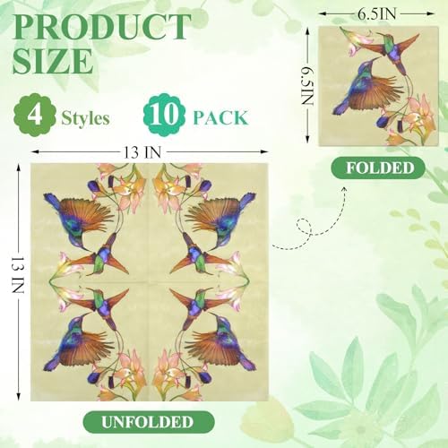 Paquete de 40 servilletas de papel decorativas de 6.5 pulgadas con diseño de carbonero, ideales para el Día de las Madres y todas las estaciones. - imagen 3