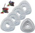 Reemplazos de Cabeza de Mopas Planas para Ocedar, Refill de Microfibra para EasyWring y RinseClean, Paquete de 4 Almohadillas y 1 Plástica para - imagen 1