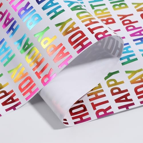 Set de Papel de Regalo TIADYBOW para Cumpleaños 17 con Listón Rizado, Lazos, Etiquetas, Reutilizable, 16.5 pies para Baby Shower y Regalos Hechos a - imagen 3