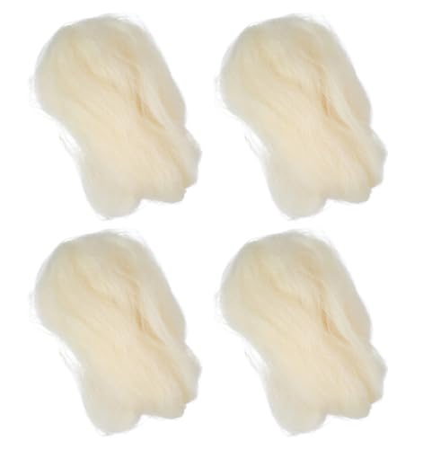 4 Piezas de Lana de Cordero para Pies, Separadores de Dedos para Hombres y Mujeres, Previene Callos, Ampollas y Durezas (Suave) - imagen 1