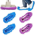 HDongany 2 Pares (4 Piezas) de Pantuflas Mop, Mopas de Microfibra Reutilizables para Limpiar Pisos en Baño, Oficina, Cocina y Pulido del Hogar - imagen 1