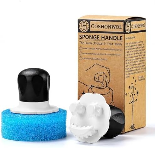 Mango Ergonómico para Esponjas Scrub Daddy | Soporte de Cepillo para Horno, Estufa, Baño – Paquete de 2 (Esponjas No Incluidas) - imagen 1