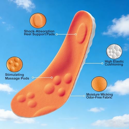 Plantillas Steppers 2026 para Hombre y Mujer, Espuma de Memoria 4D, Súper Suaves, Antifatiga, Soporte Arco para Alivio del Dolor, Plantillas para - imagen 2