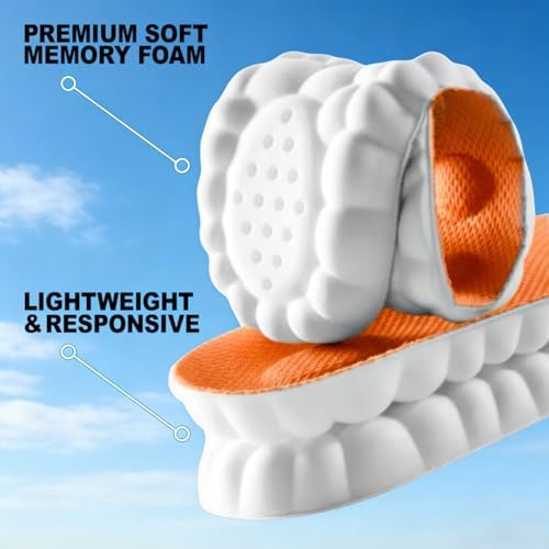 Plantillas Steppers 2026 para Hombre y Mujer, Espuma de Memoria 4D, Súper Suaves, Antifatiga, Soporte Arco para Alivio del Dolor, Plantillas para - imagen 4