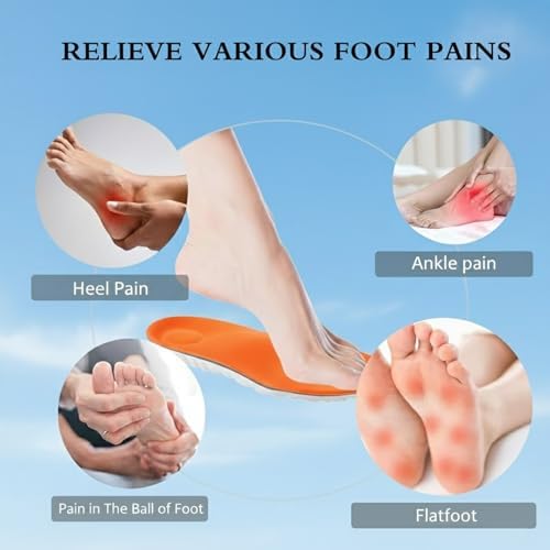 Plantillas Steppers 2026 para Hombre y Mujer, Espuma de Memoria 4D, Súper Suaves, Antifatiga, Soporte Arco para Alivio del Dolor, Plantillas para - imagen 7