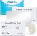 Hilo Dental Waxed Deep Clean en Tarjeta de Crédito con Espejo, Ideal para Espacios Reducidos, Sabor Menta, 40m, Paquete de 3 (Aproximadamente 131 - imagen 1