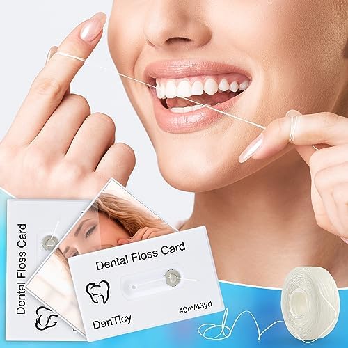 Hilo Dental Waxed Deep Clean en Tarjeta de Crédito con Espejo, Ideal para Espacios Reducidos, Sabor Menta, 40m, Paquete de 3 (Aproximadamente 131 - imagen 7