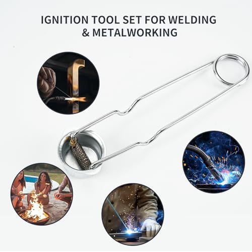 Encendedor de Chispa CZMOONSEE con 10 Piezas de Flint para Soldadura, Corte, Brazing y Procesamiento de Metales - imagen 7
