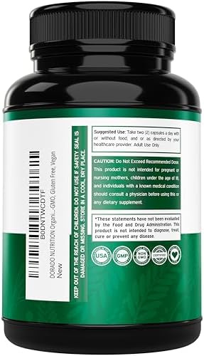 Cápsulas de Shatavari Orgánico - 1,000mg de Polvo Orgánico por Porción (180 Cápsulas, Suministro para 90 Días) para Balance Hormonal y Producción de - imagen 3