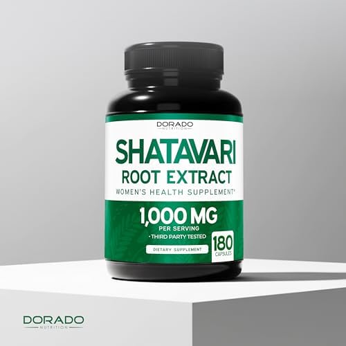 Cápsulas de Shatavari Orgánico - 1,000mg de Polvo Orgánico por Porción (180 Cápsulas, Suministro para 90 Días) para Balance Hormonal y Producción de - imagen 5