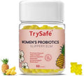 Gomitas Probióticas TrySafe para Mujeres, Sabor Piña - 3B CFU Bacillus Coagulans con Inulina, Raíz de Diente de León y Olmo Resbaladizo - 60 Gomitas - imagen 1