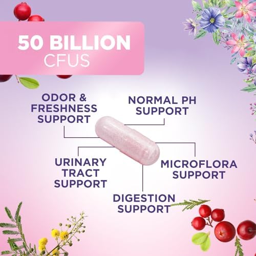Probióticos para Mujeres - Mezcla Probiotica de 50 Mil Millones CFU - 16 Cepas para la Salud Femenina - Prebiótico para Balance de pH Vaginal y Salud - imagen 5