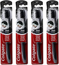 Cepillo de Dientes Colgate 360 Infundido con Carbón, Cerdas de Punta de Hilo, Suave (Colores Varían) - Paquete de 4 - imagen 1