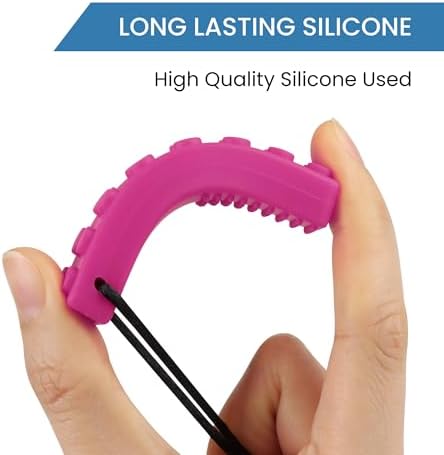 Collares Masticables Sensoriales para Niños Autistas, 6 Paquetes de Juguetes de Silicón Grado Alimenticio para Autismo, TDAH, Ansiedad y Necesidades - imagen 2