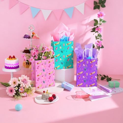 Bolsas de Regalo Satankya de 12 Piezas para Fiesta de Cazadores de Demonios - Suministros para Cumpleaños, Baby Shower y Despedida de Soltera - imagen 8