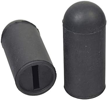 Puntas de Goma Negras AlveyTech para Palancas Planas de 5/8 en Sillas de Ruedas Invacare (Juego de 2) - Repuesto para Mecanismo de Freno - imagen 1