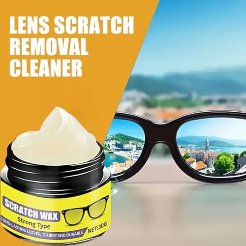 Removedor de Rayones para Lentes y Cera Pulidora, Kit de Reparación de 30g, Corrector de Rayones Finos, Aplicación Fácil para Visión Clara y - imagen 2