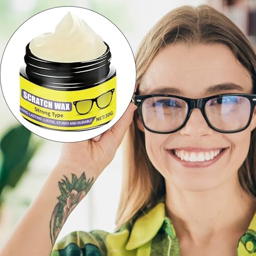 Removedor de Rayones para Lentes y Cera Pulidora, Kit de Reparación de 30g, Corrector de Rayones Finos, Aplicación Fácil para Visión Clara y - imagen 3