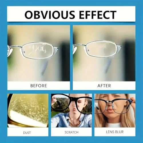 Removedor de Rayones para Lentes y Cera Pulidora, Kit de Reparación de 30g, Corrector de Rayones Finos, Aplicación Fácil para Visión Clara y - imagen 4
